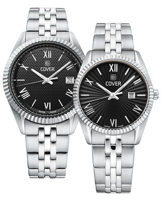 COVER Alston Gent Herrenuhr Schwarz, Silber