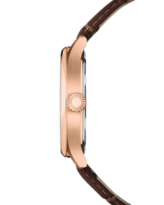 COVER Chapman Moon&Stars Blau, Leder Braun, Roségold Uhr