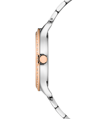 Montre COVER Saraya Crystals, Blanc, Bicolore