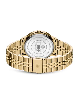 Montre COVER Saraya Crystals Blanc, Or