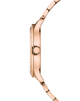 COVER Saraya Crystals, Rose Gold Watch
