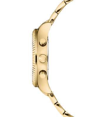 COVER Valentina Chrono Uhr Kristalle Weißes Perlmutt, Gold