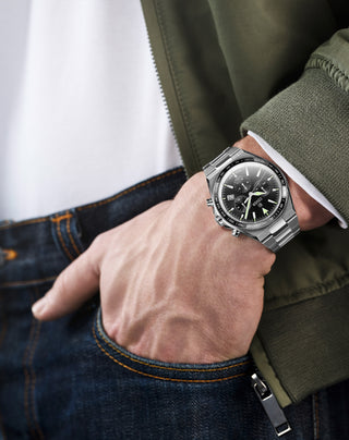 COVER Iconosteel Chrono Uhr Schwarz, Silber