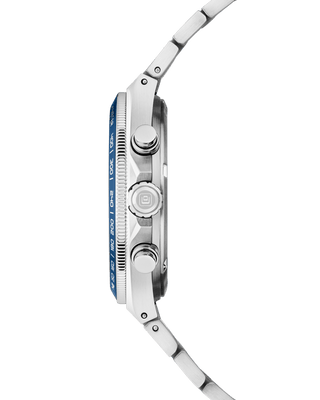 COVER Iconosteel Chrono Uhr Blau, Silber