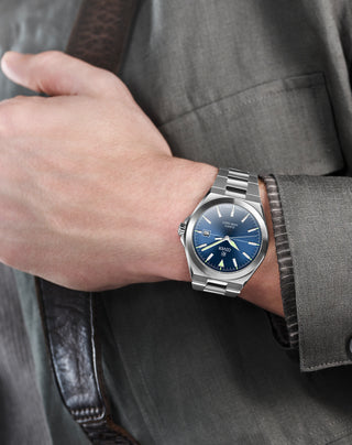 COVER Iconosteel Uhr Blau, Silber
