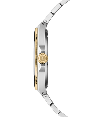 Montre COVER Iconosteel Noir, Bicolore Argent Or