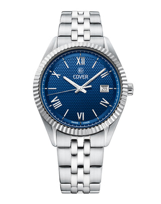 COVER Alston Gent Herrenuhr Blau, Silber