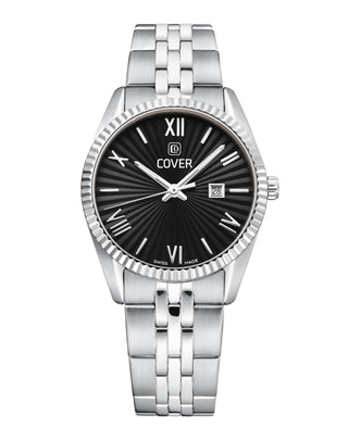 Montre COVER Alston Lady Noir, Argent Massif