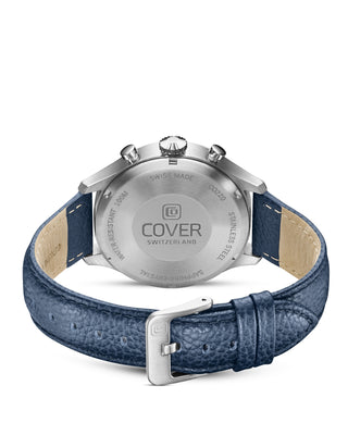 COVER Chapman Chrono II Bleu, Cuir Argent