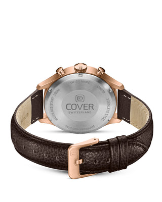 COVER Chapman Chrono II Bleu, Cuir Or Rose