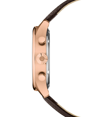 COVER Chapman Chrono II Bleu, Cuir Or Rose