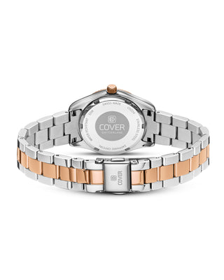 Back view of COVER Valentina Mini White Pearl, Bicolor Rose Gold – Swiss Made