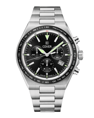 COVER Iconosteel Chrono Uhr Schwarz, Silber