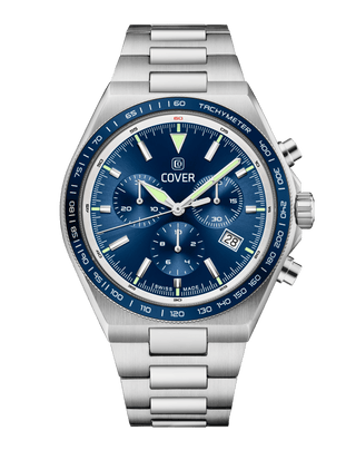 COVER Iconosteel Chrono Uhr Blau, Silber