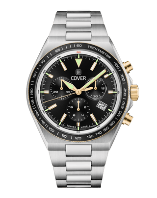 COVER Iconosteel Chrono Uhr Schwarz, Bicolor
