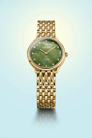 COVER Eternal Pearl Diamond Ladies Watch Collection – Swiss elegant diamond watches with mother‑of‑pearl dials in silver, gold and rose gold