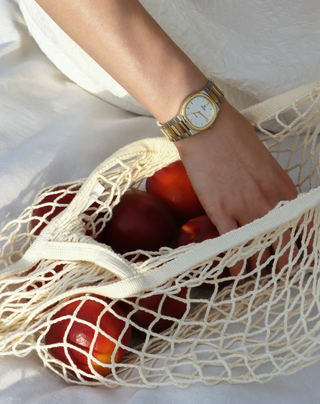 COVER Altea | Curved Case Watch, Bicolor Gold