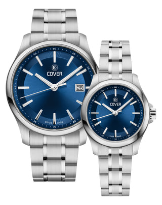 COVER Marville Gent Steel Watch Blue, Silver