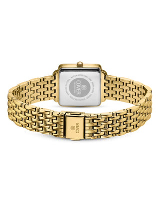 Swiss made caseback with sapphire glass and engraved COVER logo