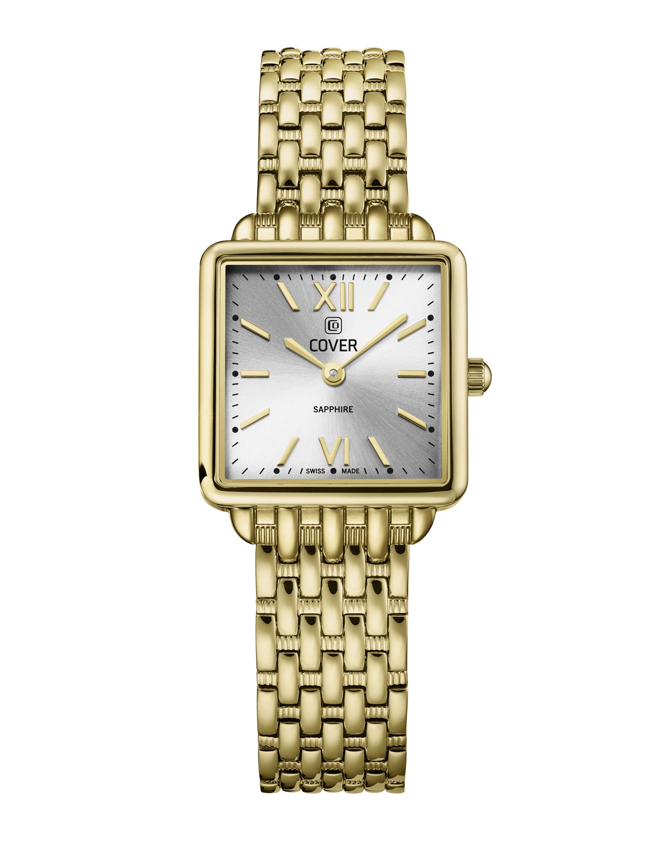 COVER Lovis Square Watch Silver Dial Gold – elegant Swiss women’s watch