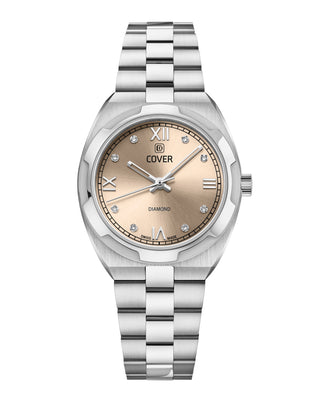 COVER Urban Muse Faceted Diamond Watch Rose Silver – Swiss faceted women’s watch