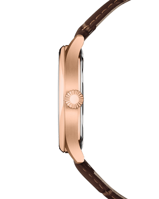 COVER Chapman Moon&Stars White, Leather Brown, Rose Gold Watch