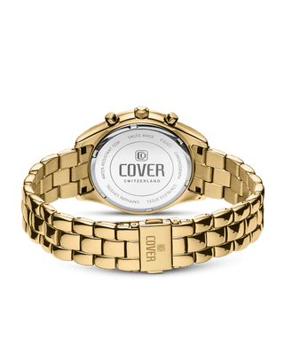 COVER Valentina Chrono Watch Crystals White Pearl, Gold