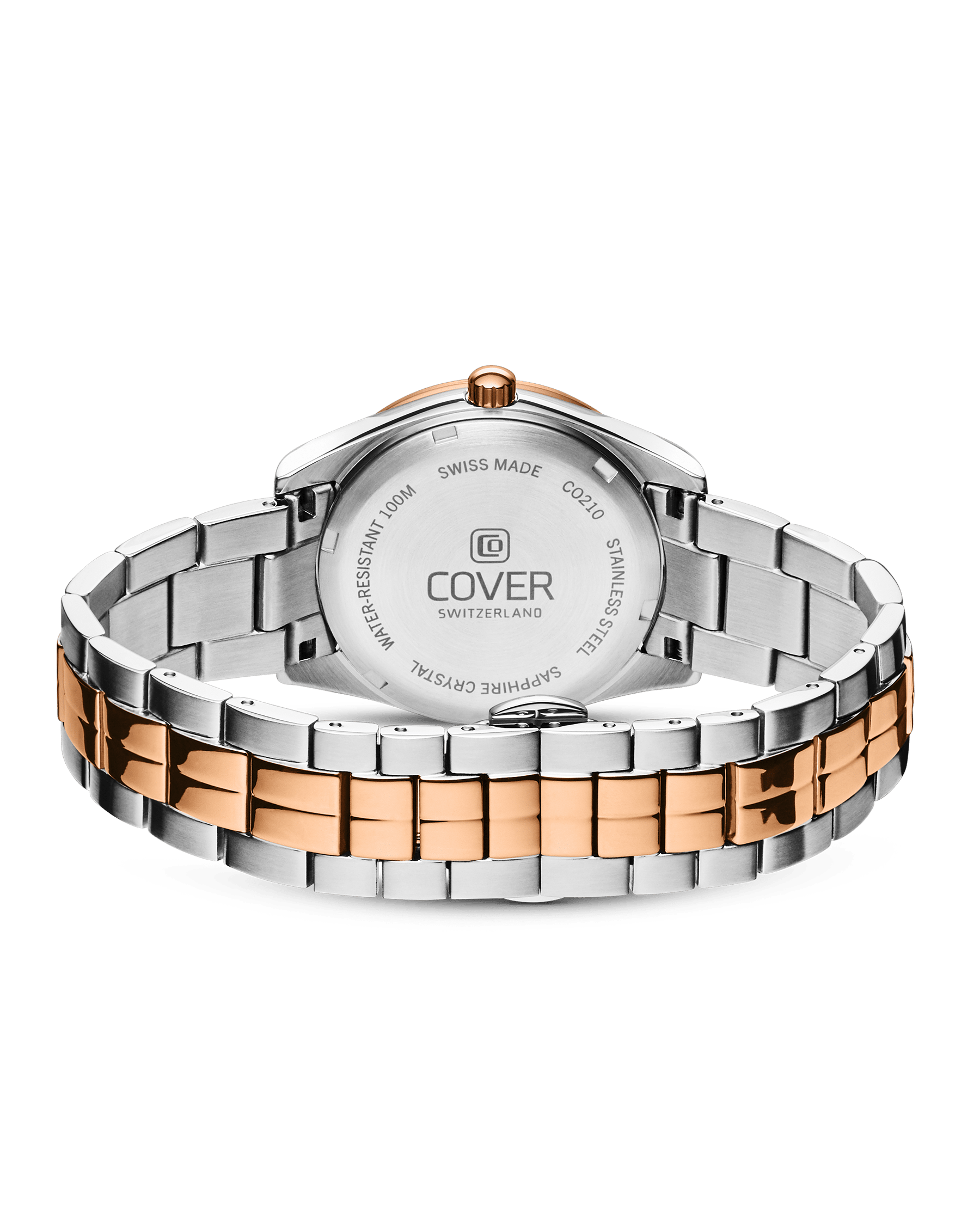 COVER Andara Diamond Watch White Pearl, Bicolor