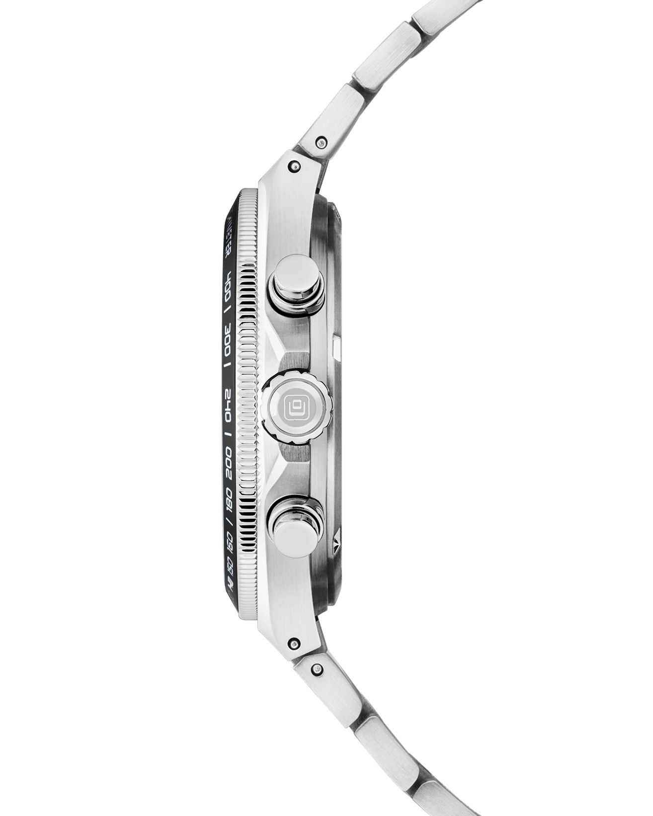 COVER Iconosteel Chrono Watch Black, Silver Color