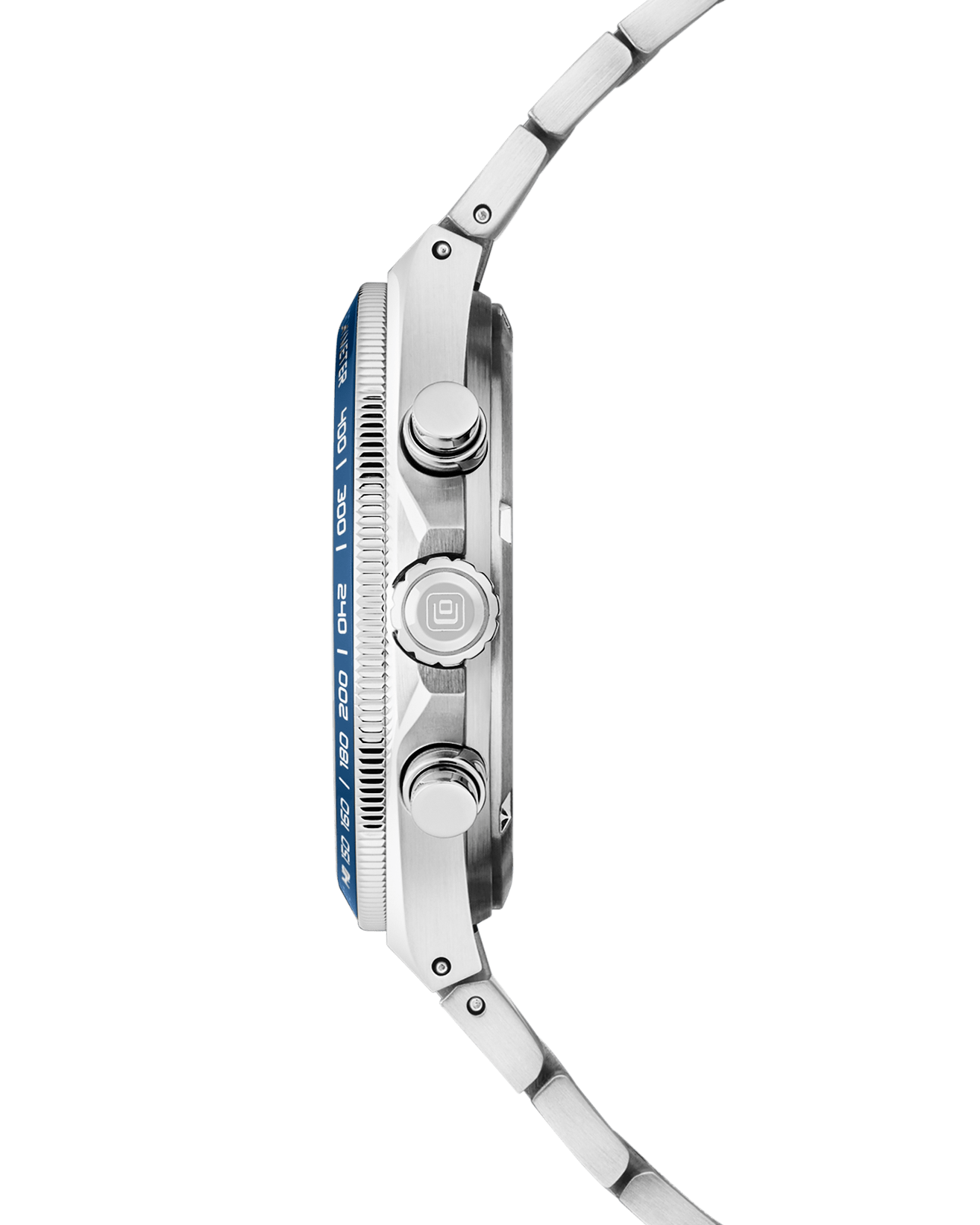 COVER Iconosteel Chrono Watch Blue, Silver Color