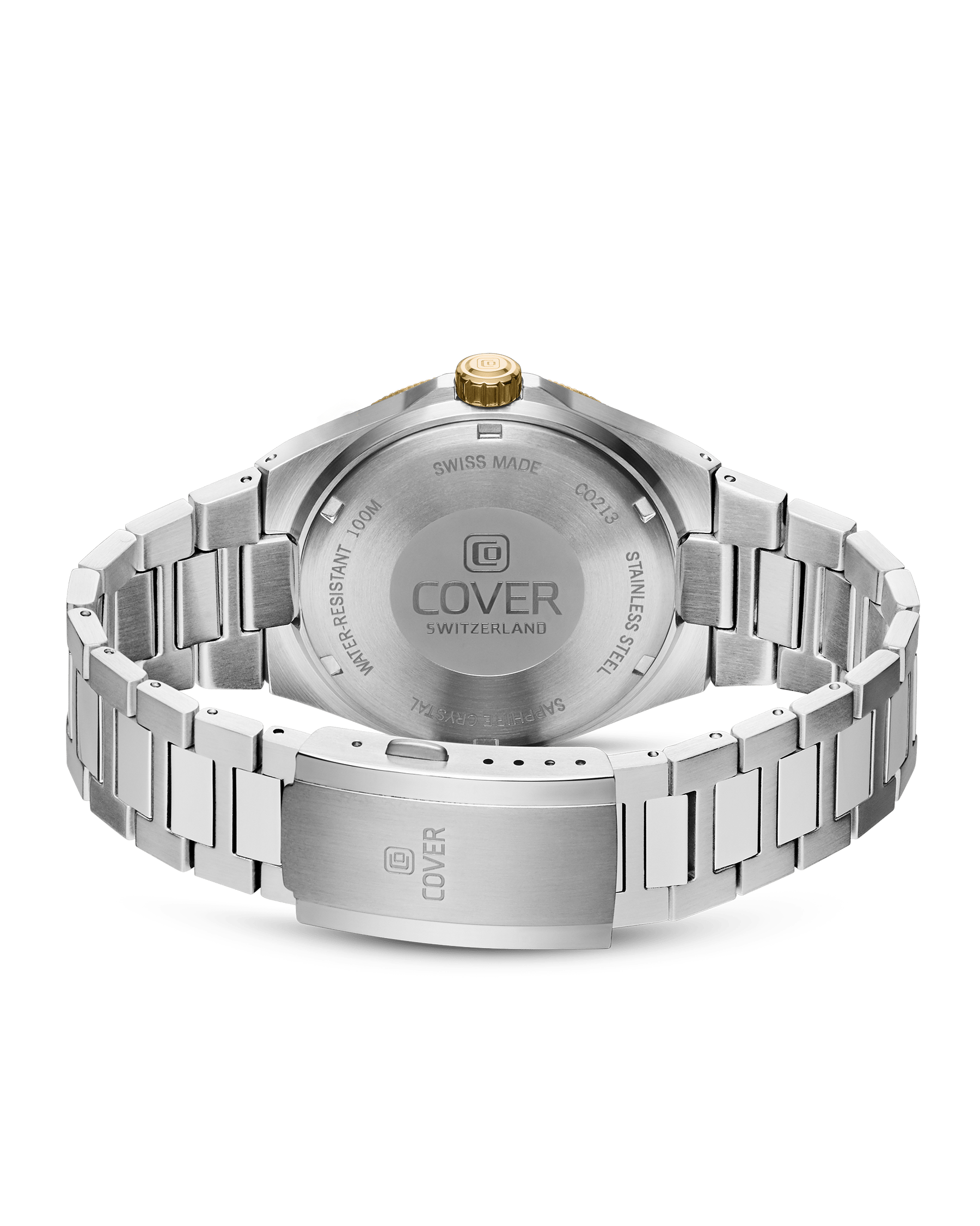 COVER Iconosteel Watch Green, Bicolor Silver Gold