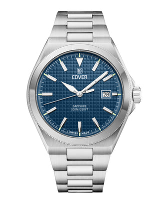 COVER Iconosteel Watch Blue, Silver Color