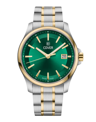 COVER Marville Gent Steel Watch Green, Bicolor Silver Gold