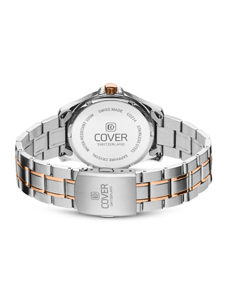 COVER Marville Gent Steel Watch Green, Bicolor Silver Rose Gold