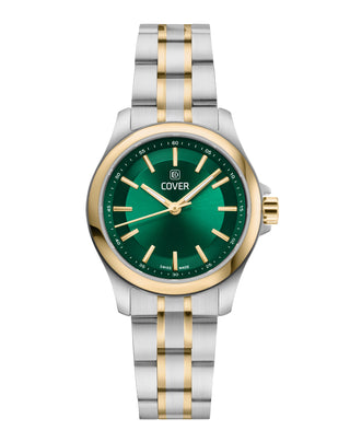 COVER Marville Lady Steel Watch Green, Bicolor Silver Gold