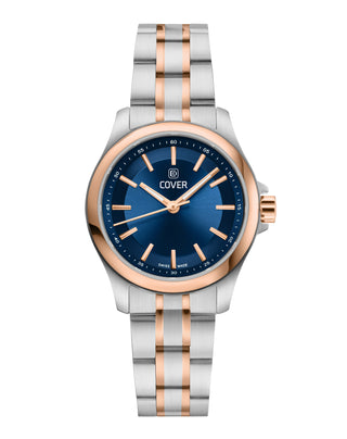 COVER Marville Lady Steel Watch Blue, Bicolor Silver Rose Gold