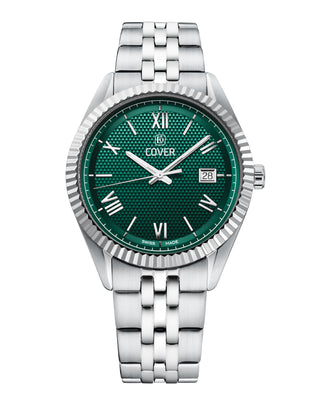 COVER Alston Gent Watch Green, Silver Color