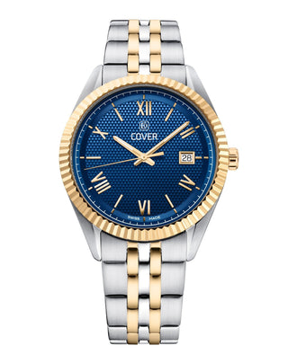 COVER Alston Gent Watch Blue, Bicolor Silver Gold