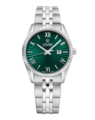 COVER Alston Lady Watch Green, Silver Color