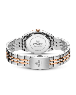 COVER Alston Lady Watch Black, Bicolor Silver Rose Gold