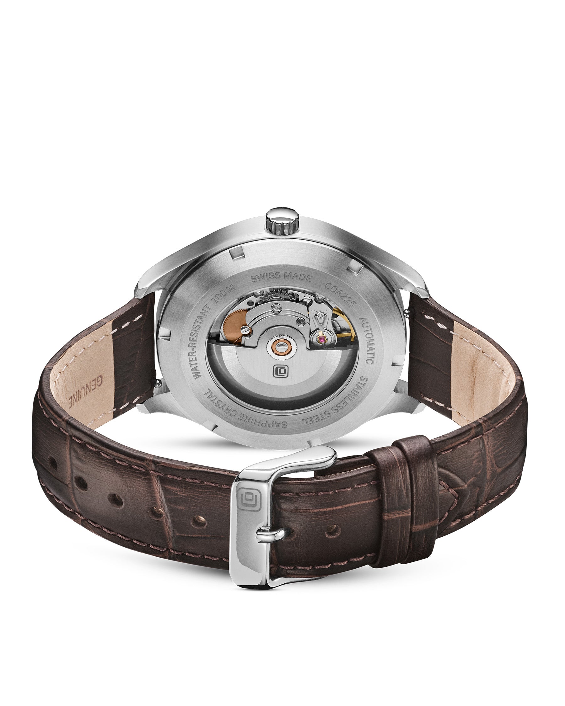 COVER Arena Automatic Blue, Leather Silver