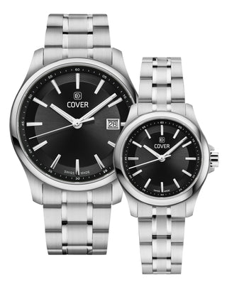 COVER Marville Gent Steel Watch Black, Silver