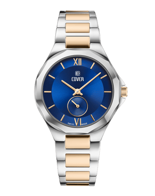 COVER Cardea Swiss Made Women's Watch Blue Dial, Two-Tone Gold/Silver, Sapphire Glass