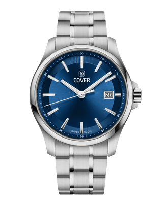 COVER Marville Gent Steel Watch Blue, Silver