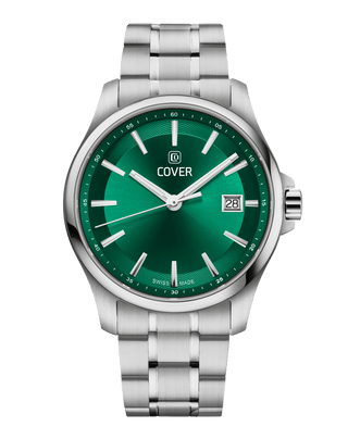COVER Marville Gent Steel Watch Green, Silver
