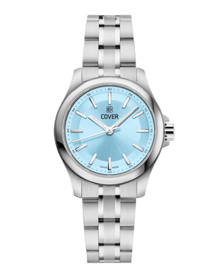 COVER Marville Lady Steel Watch Light Blue, Silver