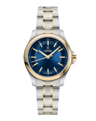 COVER Marville Lady Steel Watch Blue, Bicolor Silver Gold