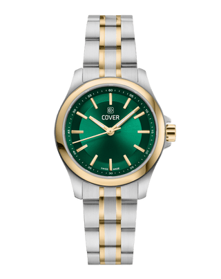 COVER Marville Lady Steel Watch Green, Bicolor Silver Gold
