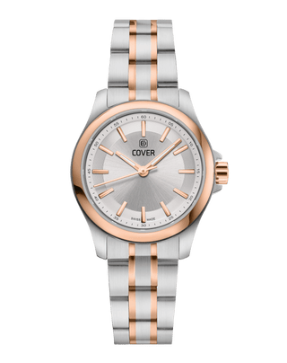 COVER Marville Lady Steel Watch Silver, Bicolor Silver Rose Gold