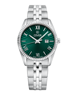 COVER Alston Lady Watch Green, Silver Color